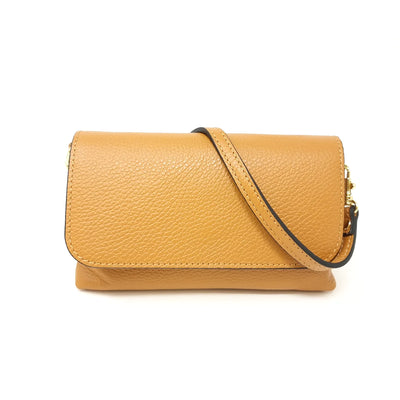 BAG LEATHER CLUTCH WITH GOLD CHAIN (Available in 6 Colors)