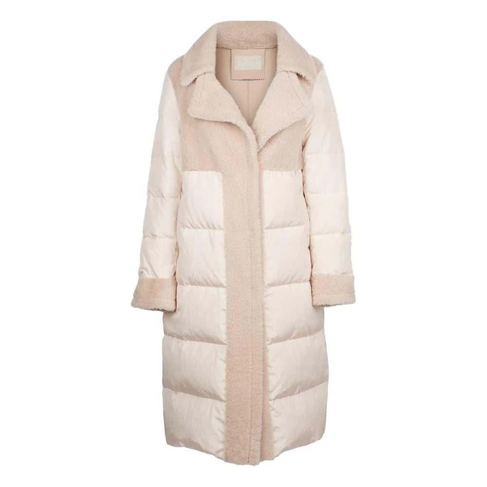 COAT SHEEPSKIN GOOSE DOWN BEIGE (Available in 2 Sizes)