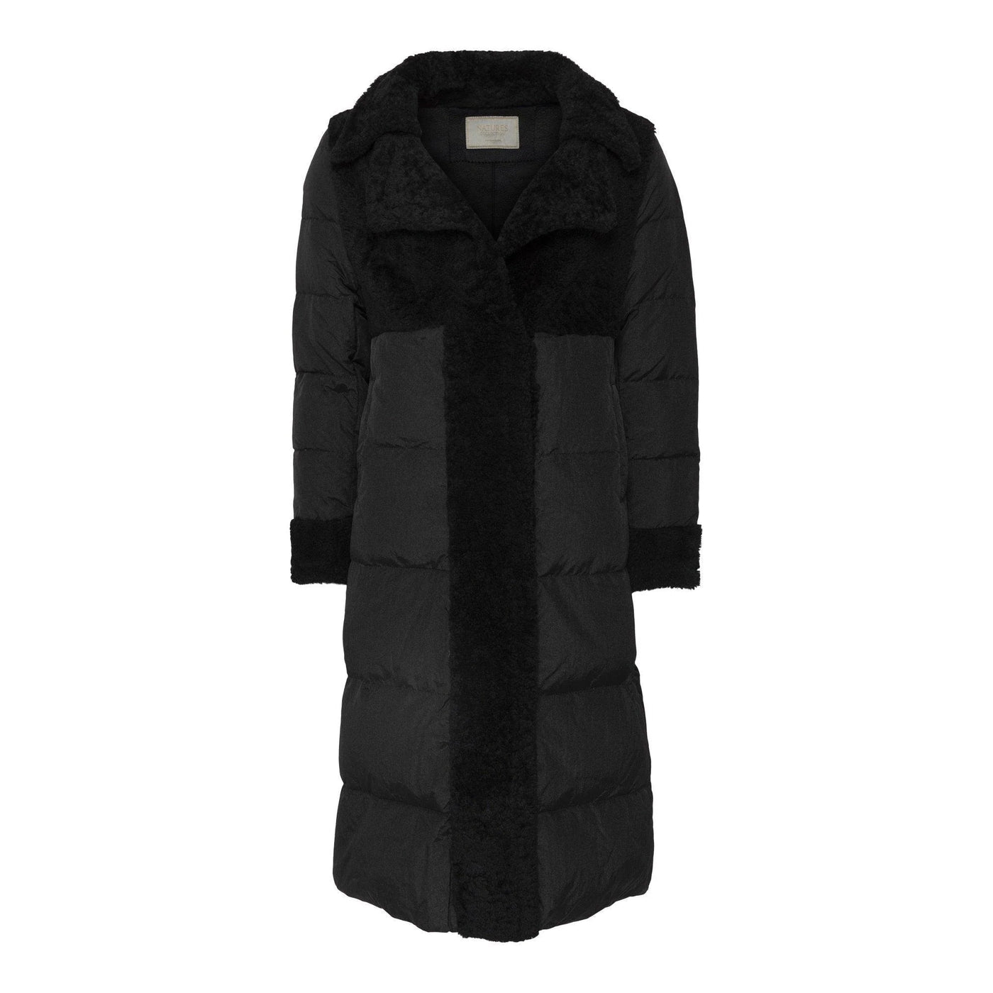 COAT SHEEPSKIN GOOSE DOWN BLACK (Available in 2 Sizes)