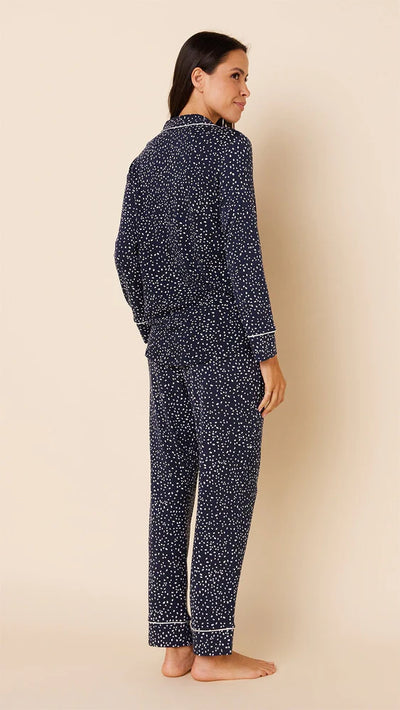 PAJAMA LONG CONFETTI DOT NAVY (Available in 4 Sizes)