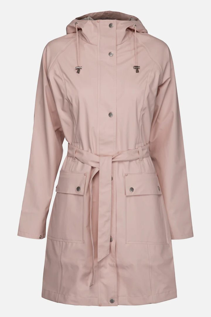 RAINCOAT WITH BELT ADOBE ROSE (NRD)