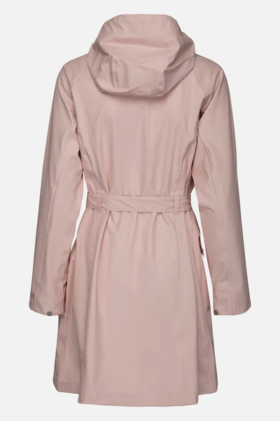 ILSE JACOBSEN RAINCOAT WITH BELT ADOBE ROSE (Available in 2 Sizes)