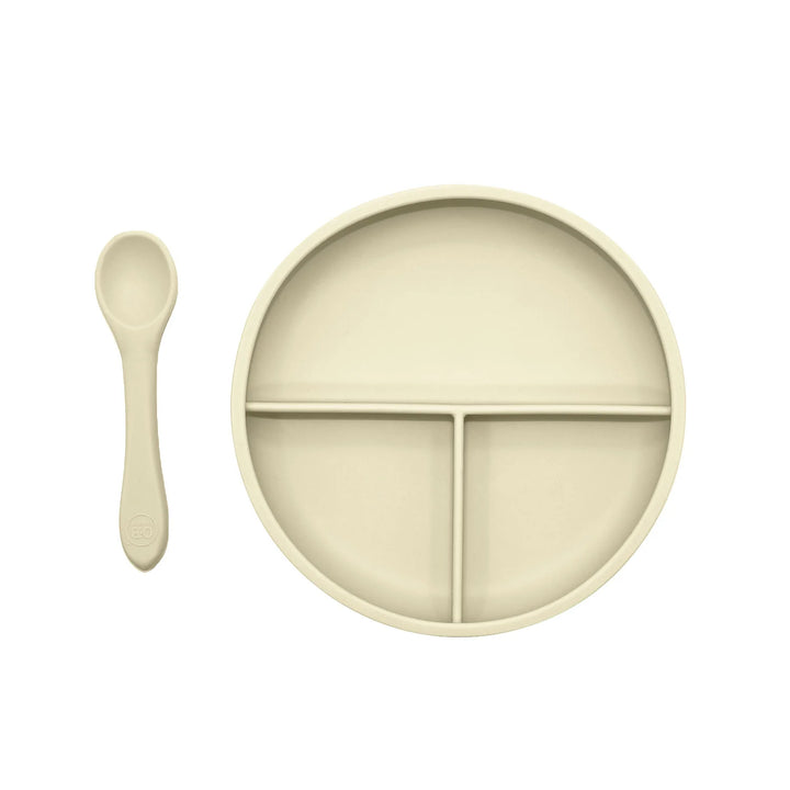 PLATE & SPOON DIVIDED S/2