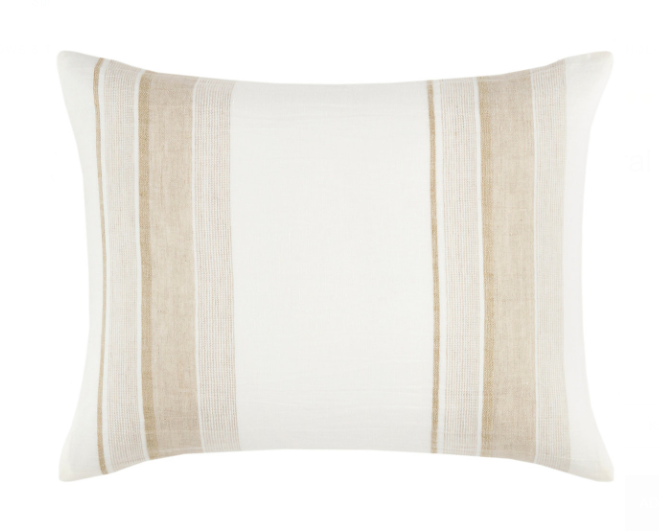 SHAM NAPA STRIPE NATURAL LINEN (Available in 2 Sizes)