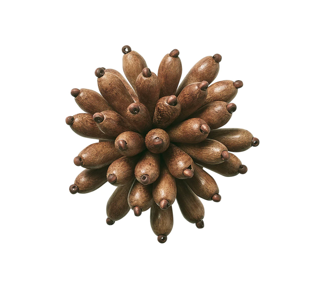 NAPKIN RING BROWN FLORETTE #69867