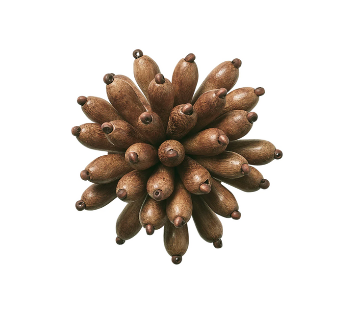 NAPKIN RING BROWN FLORETTE #69867