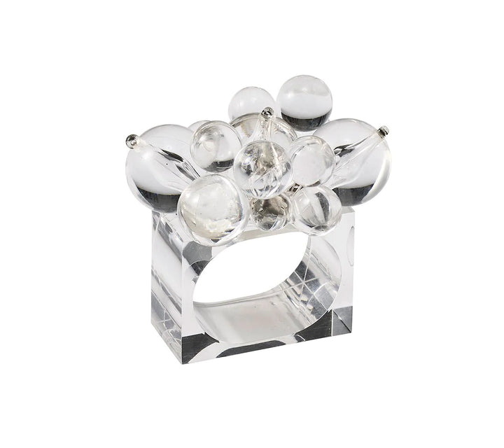 NAPKIN RING CLOUD CLEAR #69871