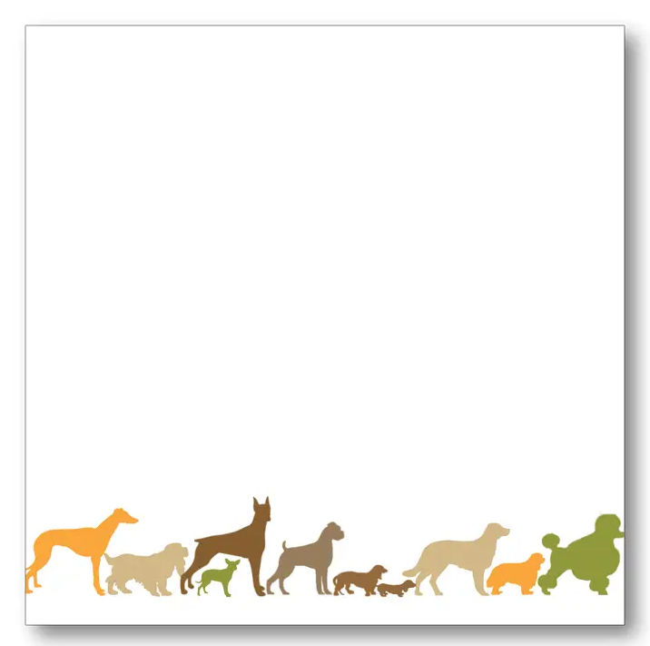 NOTE BLOCK DOGS COLOR ORANGE/BROWN #69887