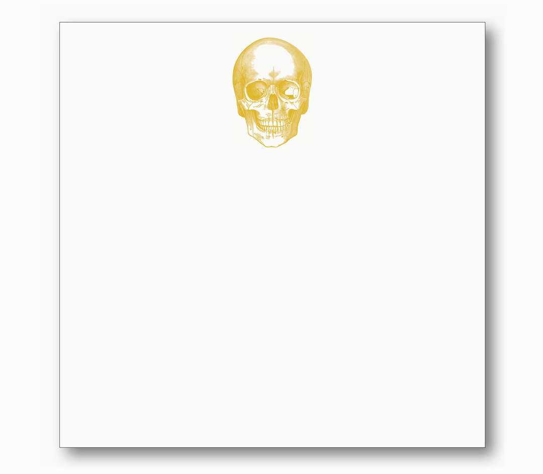 NOTE BLOCK SCULL GOLD #69903