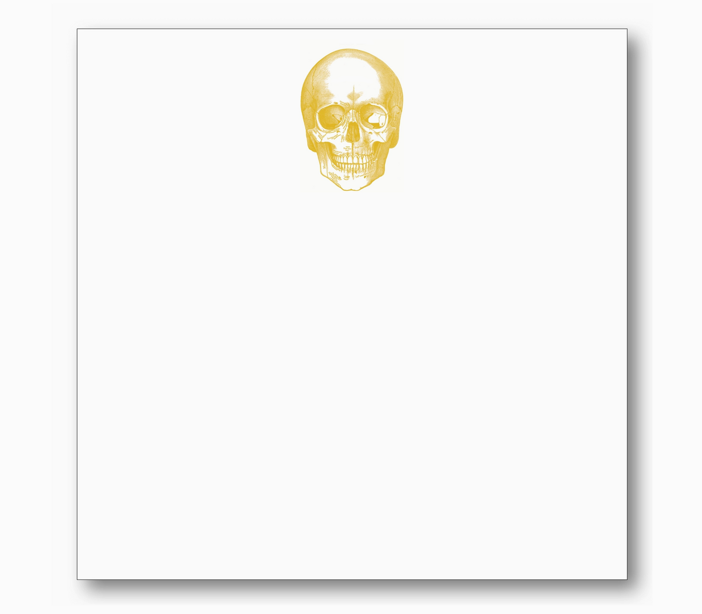 NOTE BLOCK SCULL GOLD