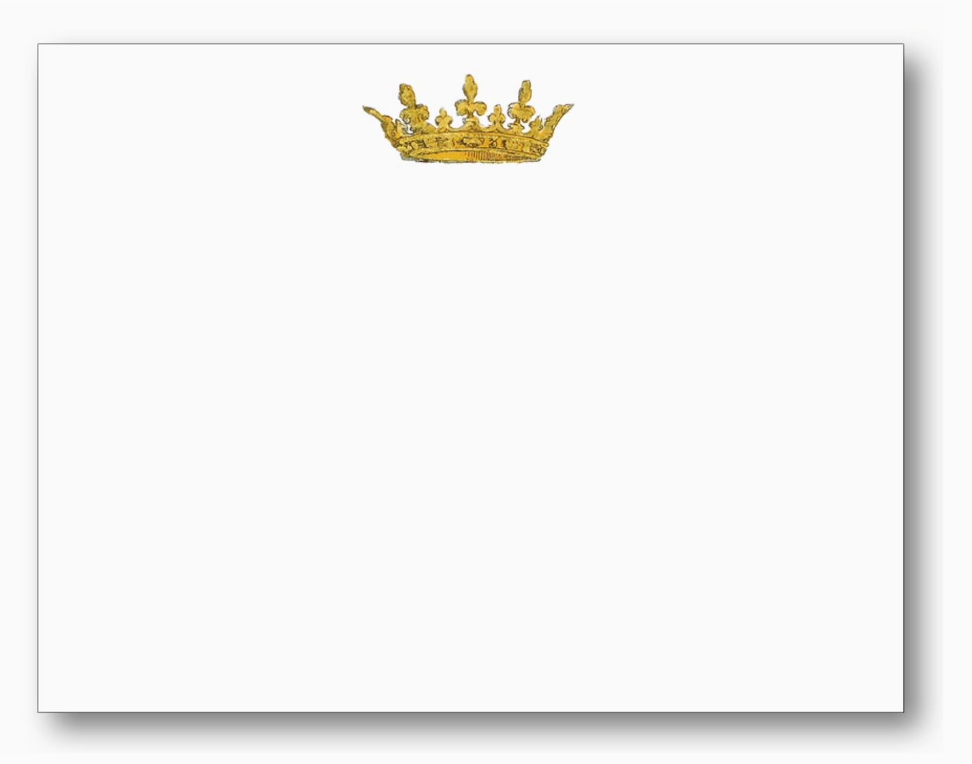 NOTE CARD CROWN FULL COLOR