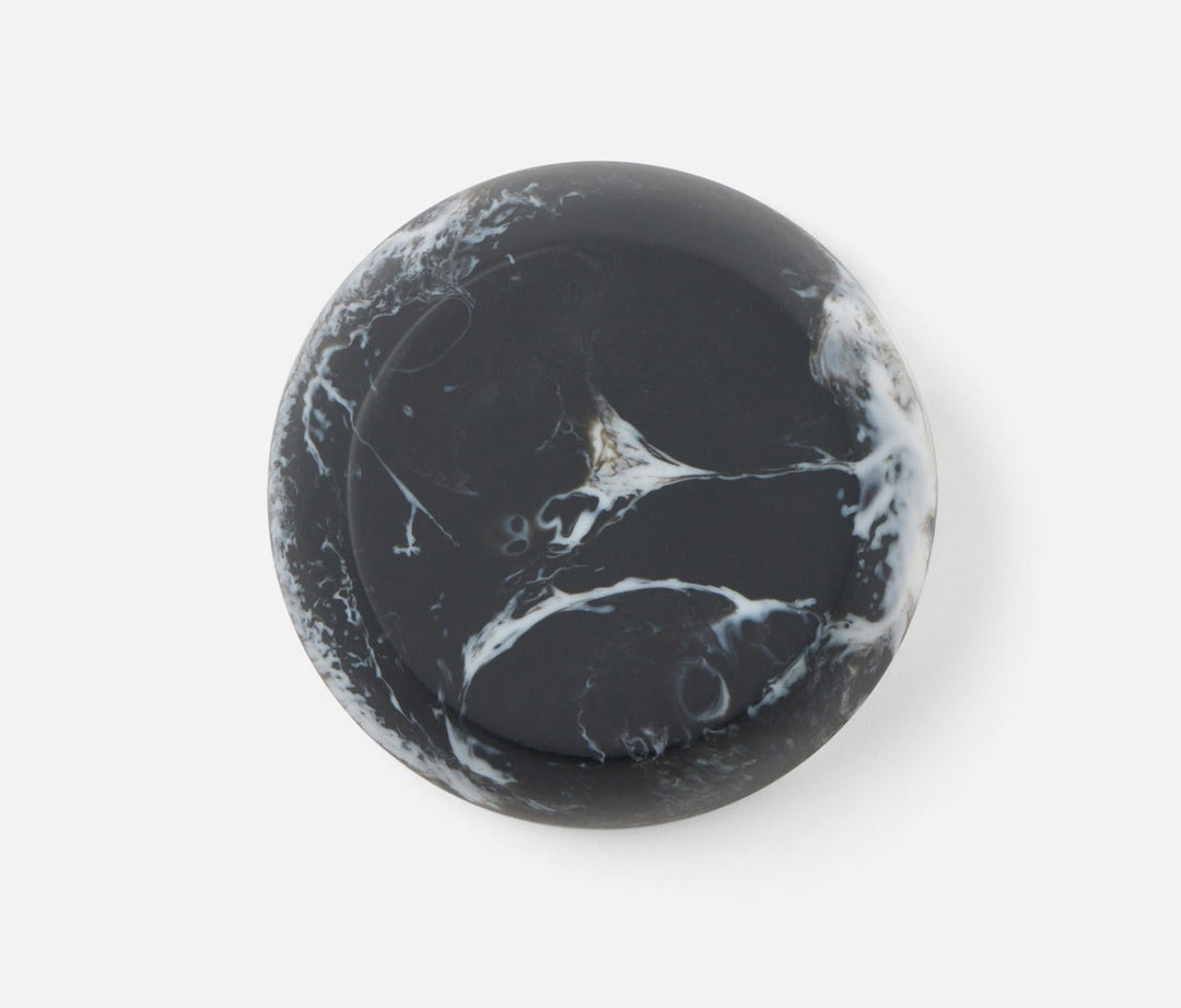 BOWL BLACK SWIRL RESIN