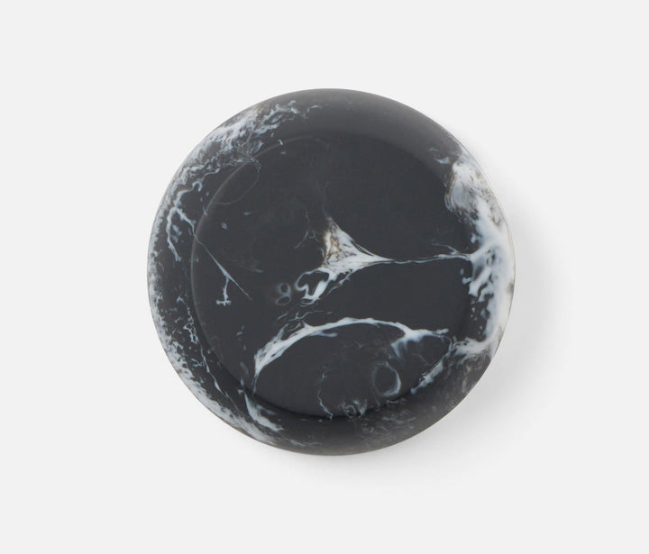 BOWL BLACK SWIRL RESIN