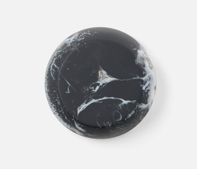 BOWL BLACK SWIRL RESIN