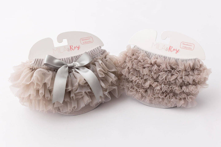 TUTU BLOOMER SILVER RUFFLE