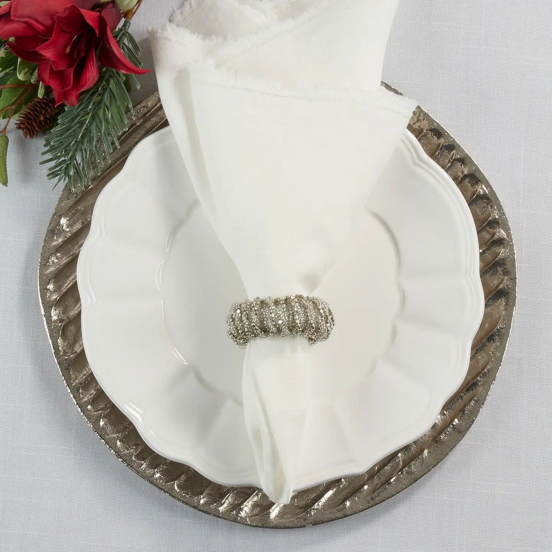 NAPKIN RING BEADED