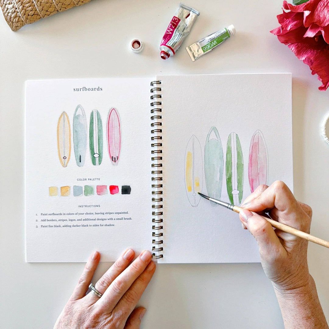 WORKBOOK WATERCOLOR TROPICAL