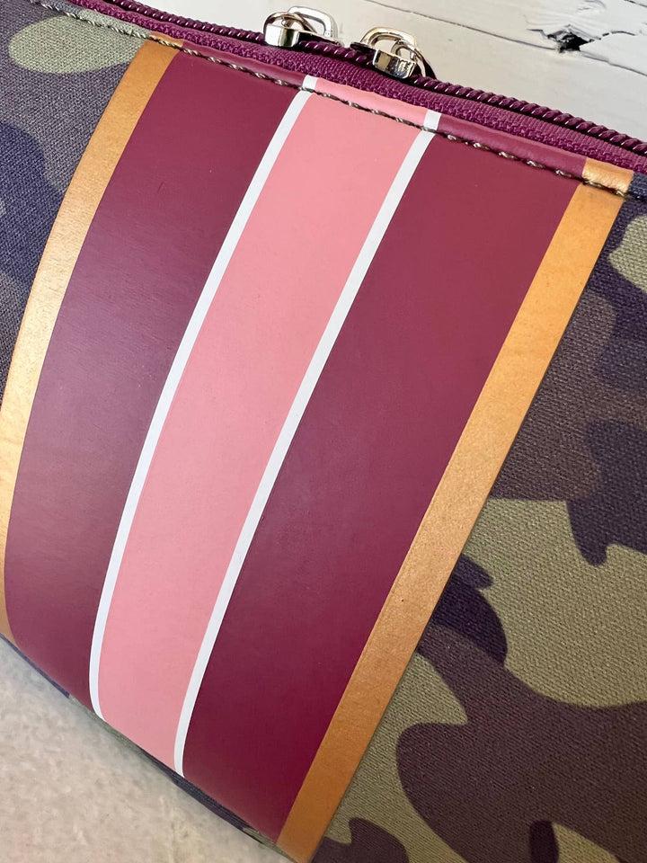 MAKEUP BAG KHAKI/BLUSH LARGE #78699