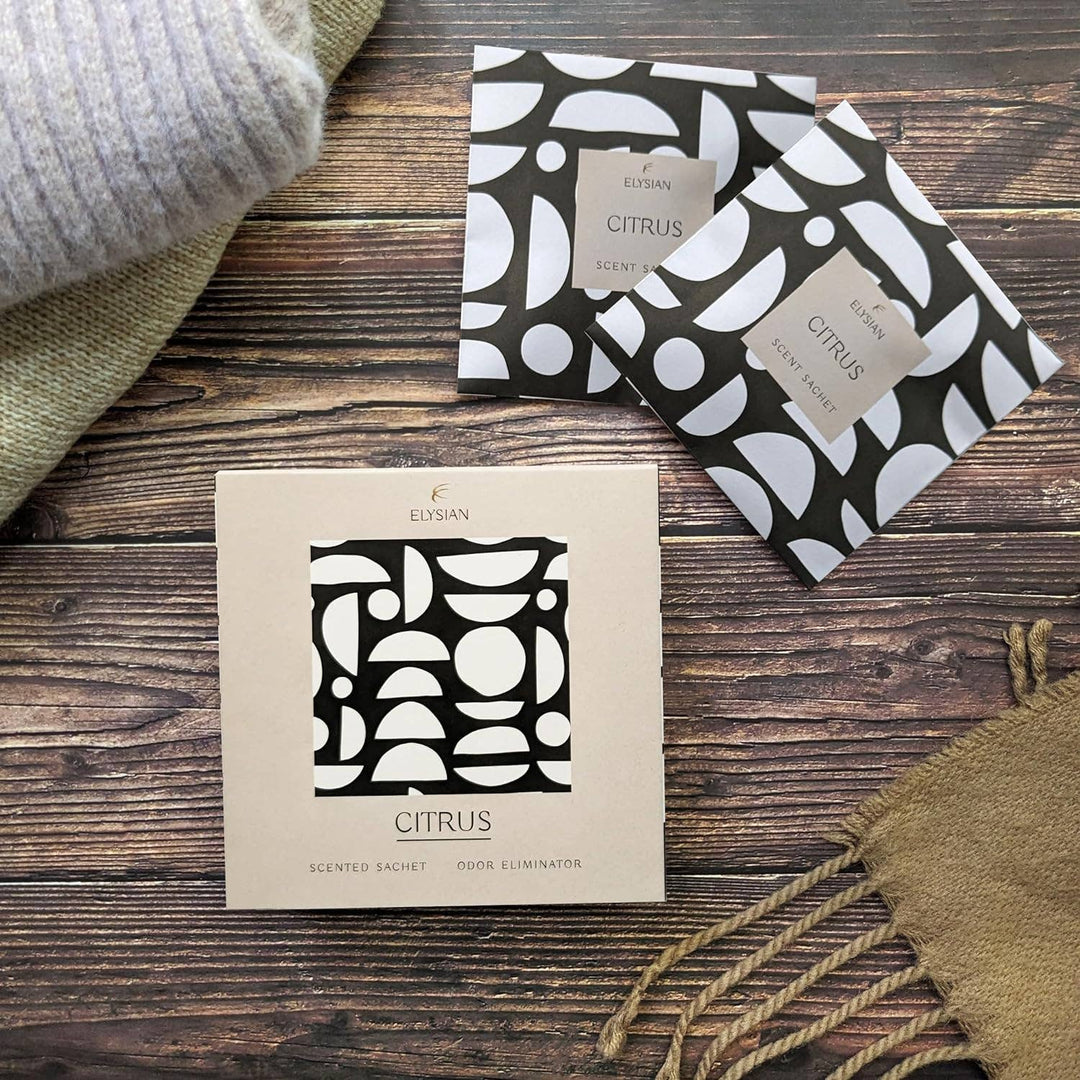 S/4 SACHETS SCENTED CITRUS