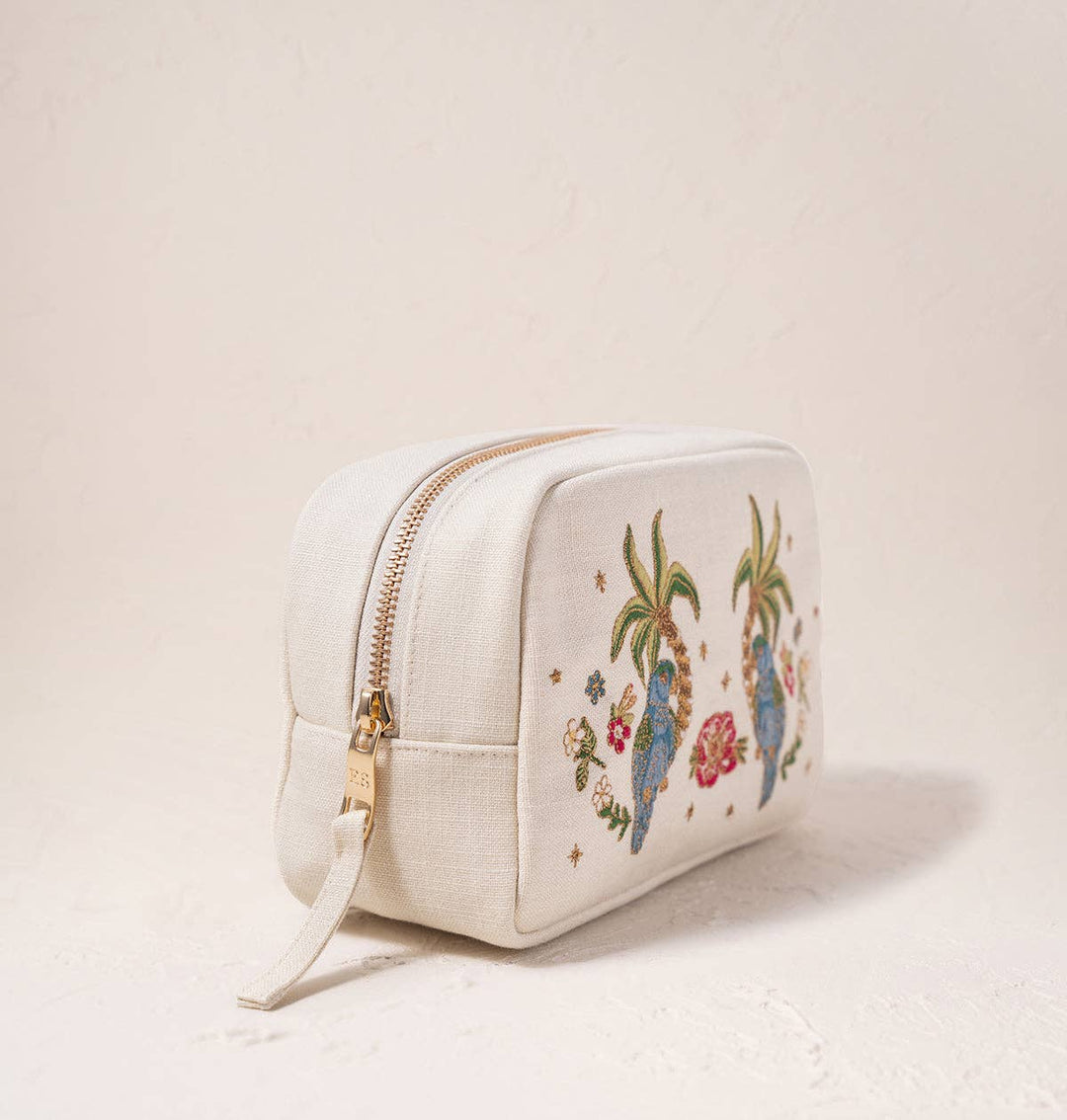 MAKEUP BAG TROPICAL PARROT
