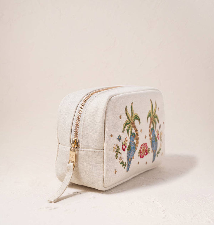 MAKEUP BAG TROPICAL PARROT
