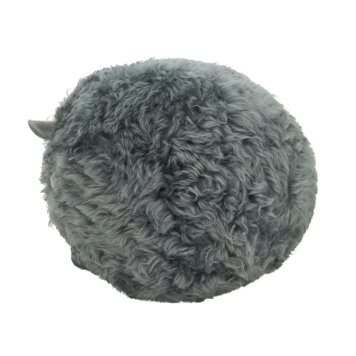 PILLOW FUR LAMB ROUND