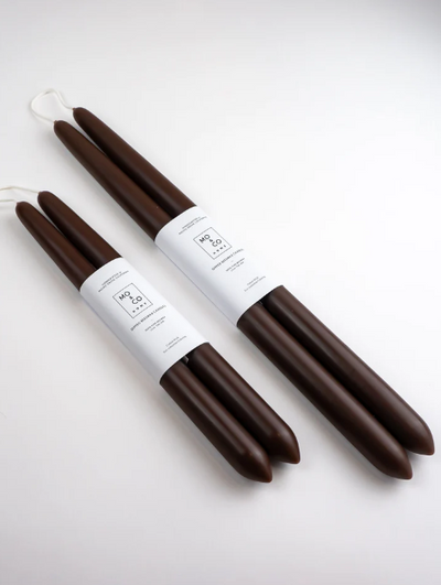 CANDLES DIPPED CHESTNUT (Available in 2 Sizes)