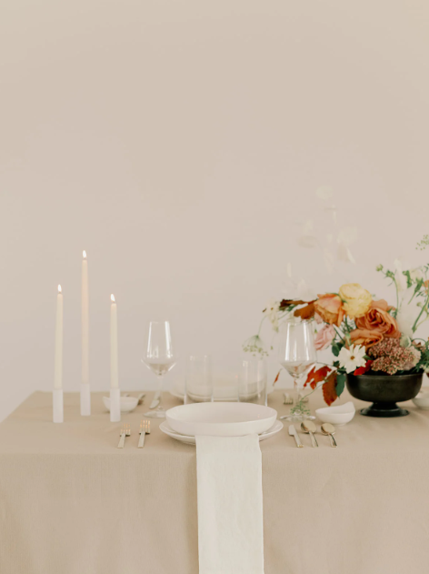 CANDLES DIPPED NATURAL WHITE