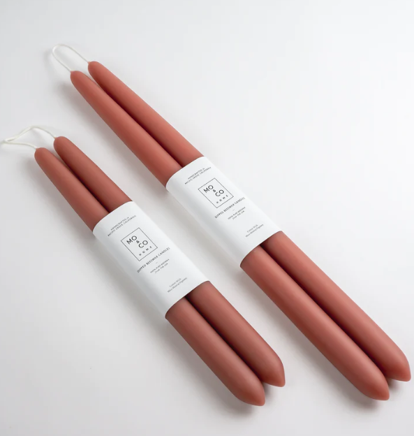 CANDLES DIPPED TERRA COTTA (Available in 2 Sizes)
