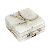 COASTERS WHITE AGATE S/4