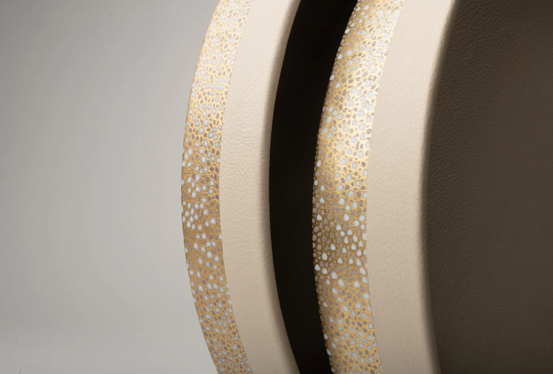 TRAY GILDED ALABASTER