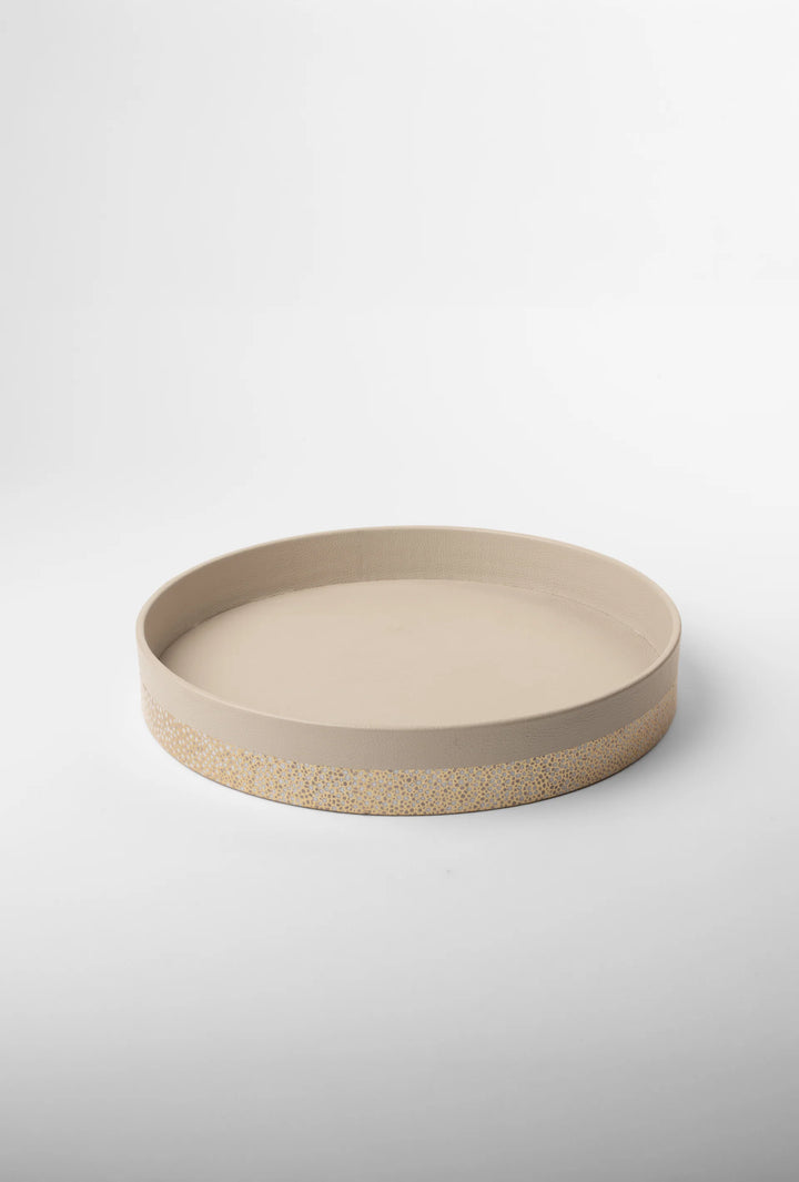 TRAY GILDED ALABASTER