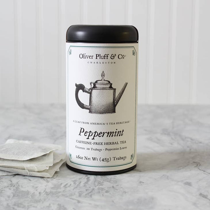 TEA TIN PEPPERMINT 20 TEABAGS #70354