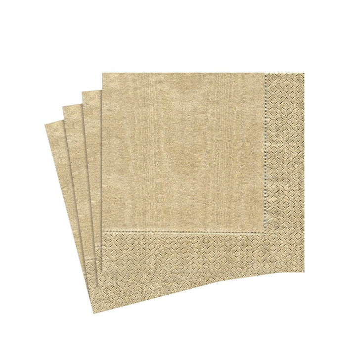 NAPKIN COCKTAIL MOIRE GOLD #70482