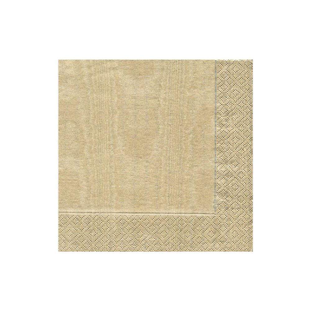 NAPKIN COCKTAIL MOIRE GOLD #70482
