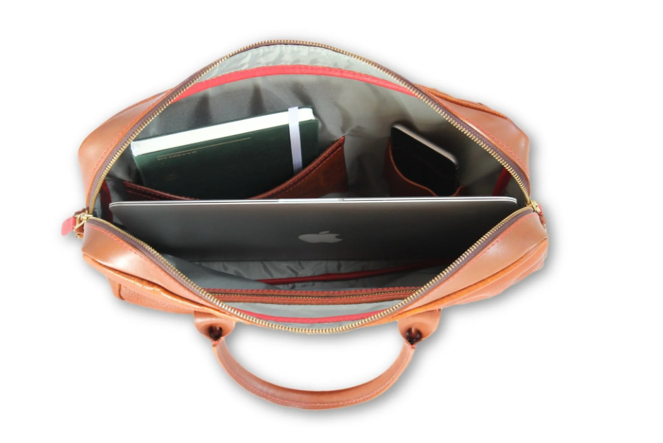 BAG METRO BROWN DOUBLE ZIP #70515