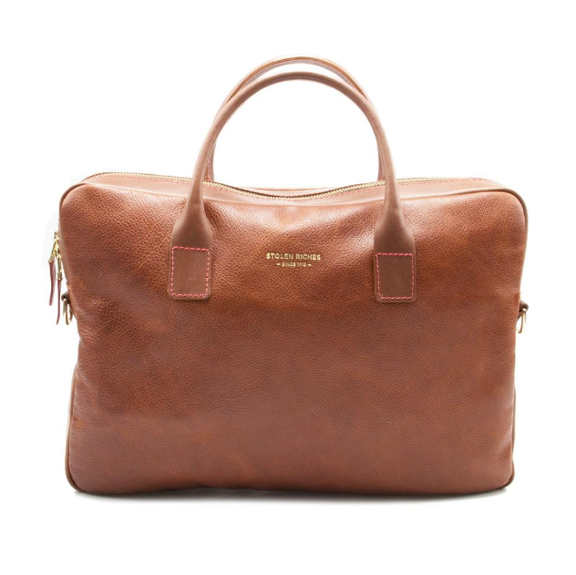 BAG METRO BROWN DOUBLE ZIP #70515