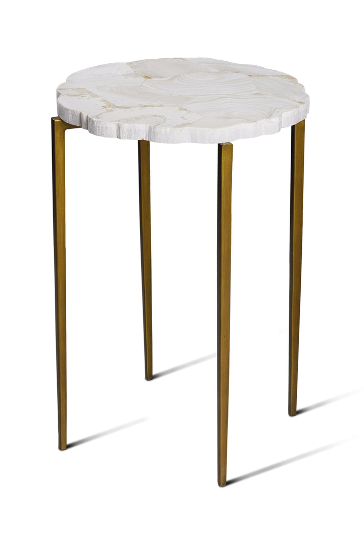 ACCENT TABLE FOSSIL TOP #70534