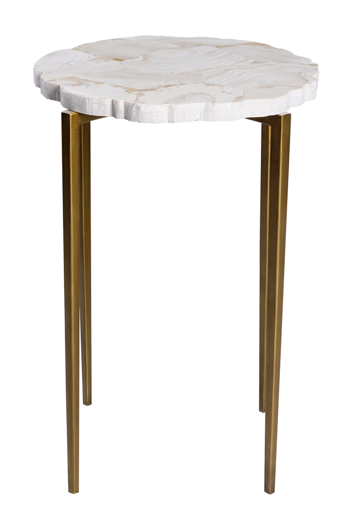 ACCENT TABLE FOSSIL TOP #70534