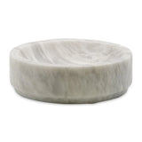 BOWL SHALLOW MARBLE PEARL WHITE