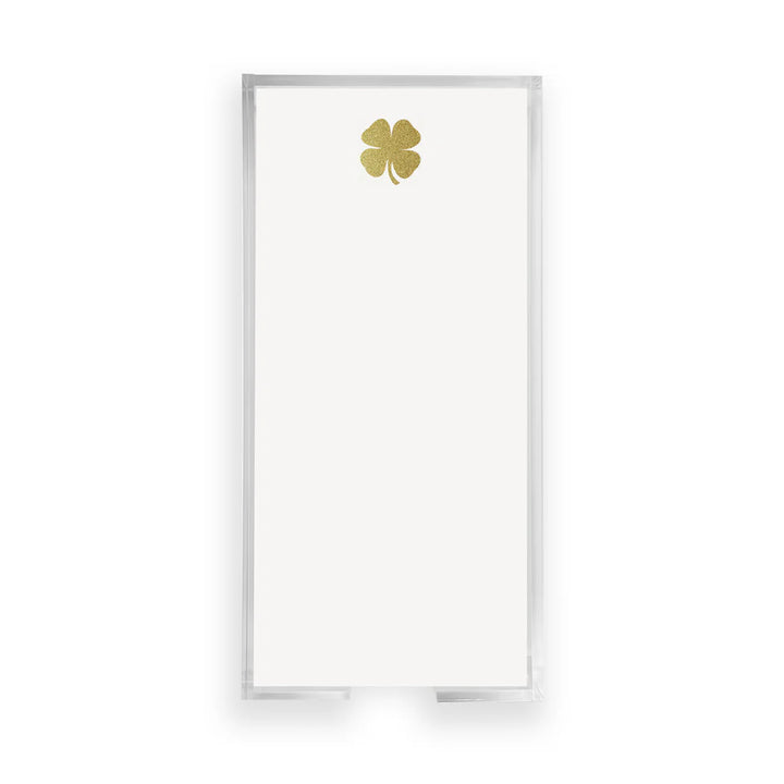 NOTEPAD BUCK GOLD FOIL CLOVER