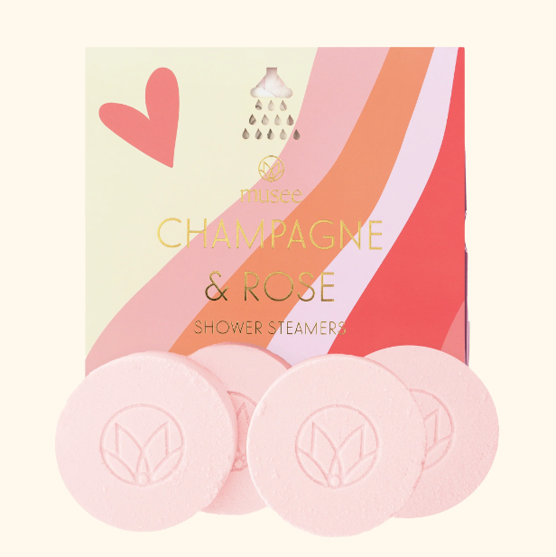 MUSEE BATH SHOWER STEAMERS CHAMPAGNE & ROSE