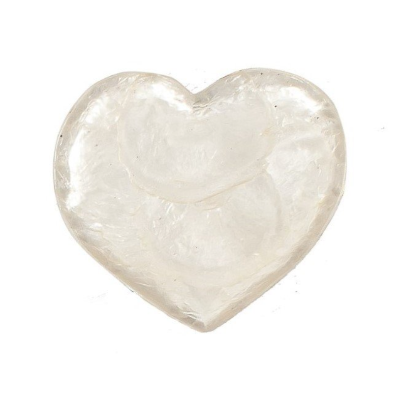 TRAY CAPIZ SHELL HEART (Available in 3 Colors)