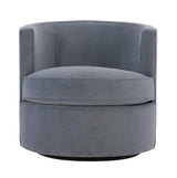 CHAIR SWIVEL UPHOLSTERED ROUNDED