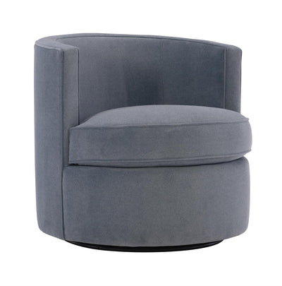 CHAIR SWIVEL UPHOLSTERED ROUNDED