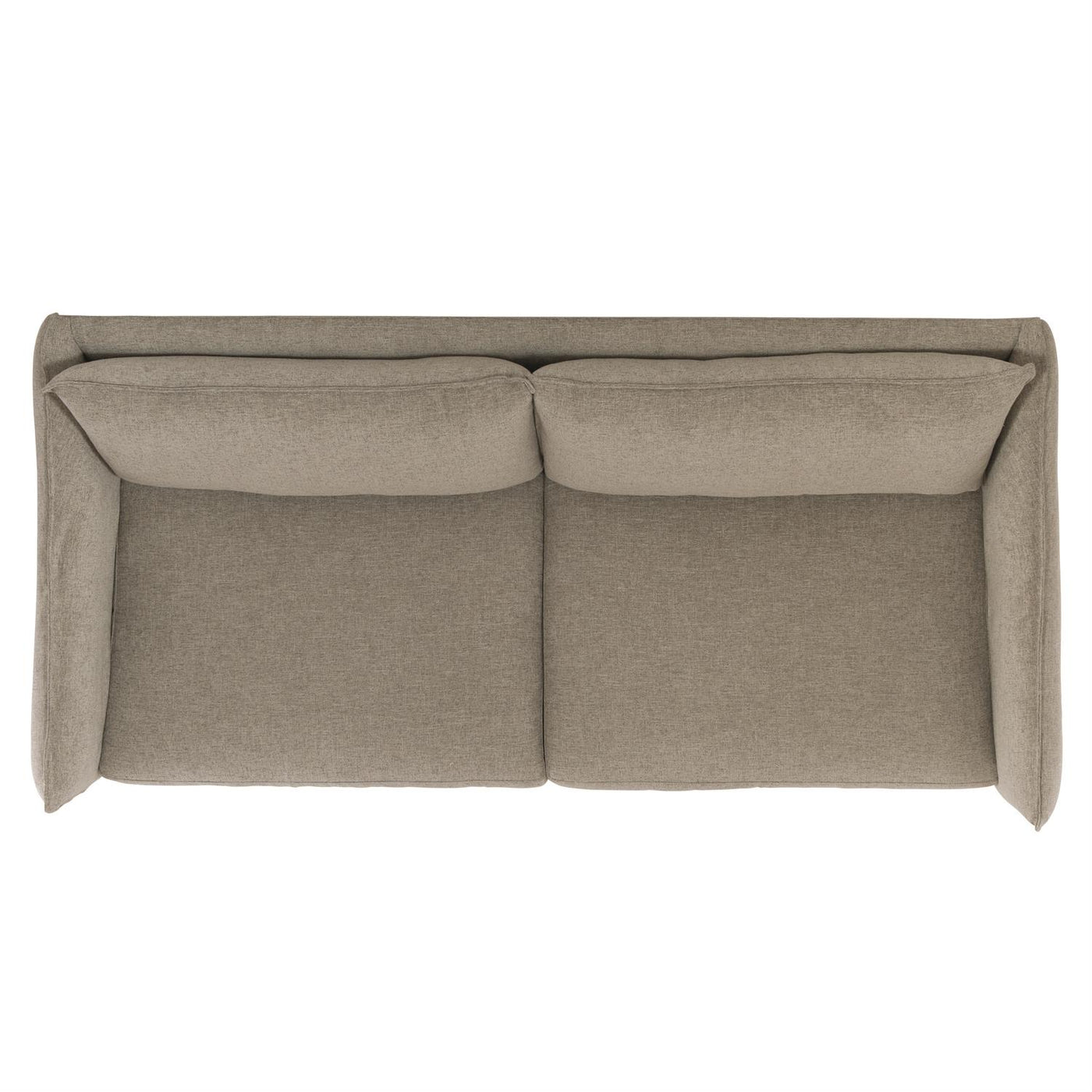 SOFA UPHOLSTERED 2-OVER-2 CURVED ARMS