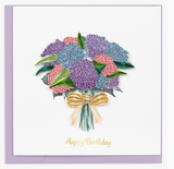 BIRTHDAY GREETING CARD "HYDRANGEA BOUQUET"