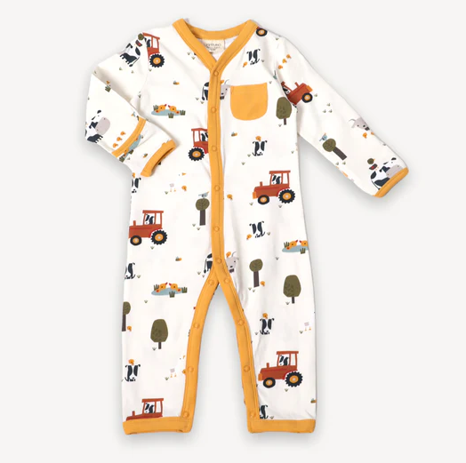 JUMPSUIT ROMPER FARM CLASSIC BUTTON (Available in Sizes)