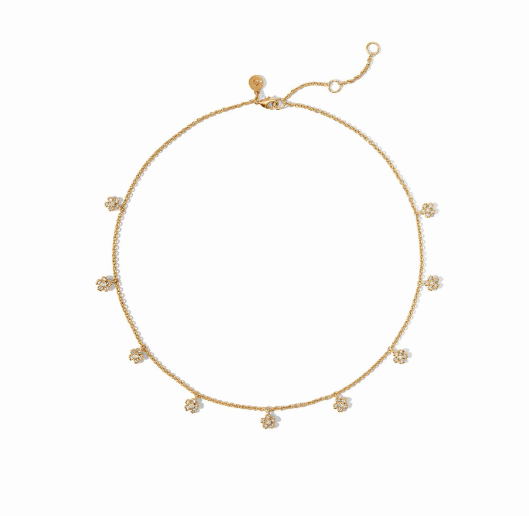 NECKLACE DELICATE CHARM LAUREL CZ