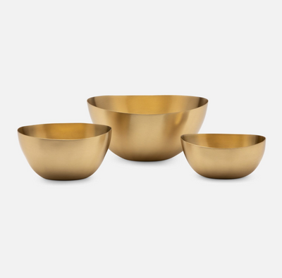 BOWL METAL SATIN BRASS (Available in 3 Sizes)